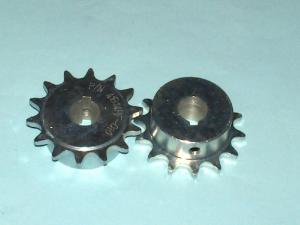 415 B 14 Tooth Sprocket 5/8" ID with a 3/16" key way, two set screws