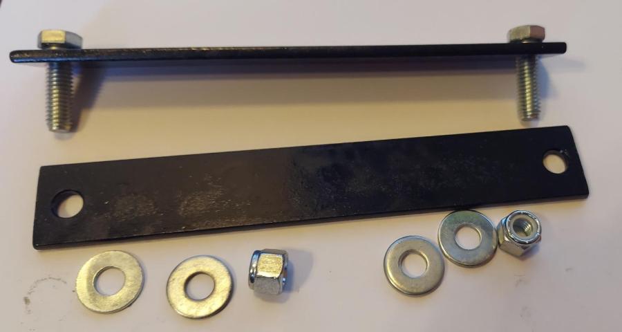 7.2" Extension bracket with mounting hardware Zinc plated