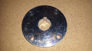Adaptor for Sprockets or Brake with 1" ID and 1/4" key way