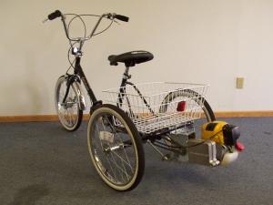 Tri Fecta Folding trike kit with the SOLO Typ: 142 40.7cc 2.5 hp Solo 2-Stroke 2-Cycle Engine