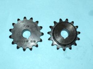 Sprocket 35 B 15 Tooth 1/2" ID with a 1/8" keyway & two set screws