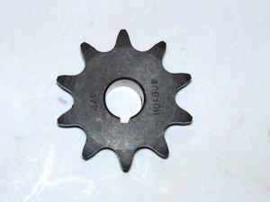 Sprocket # 40 B 10 Tooth 1/2" ID 1/8" key way two set screws HT