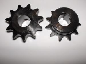 Sprocket # 40 B 11 Tooth 1/2" ID 1/8" keyway two set screws HT