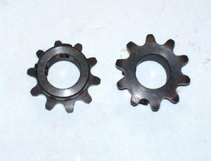 Sprocket 35 B 10 tooth 5/8" ID No keyway with two set screws