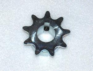 Sprocket 410 B 09 Tooth 5/8" ID, 3/16" keyway, two set screws