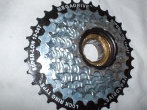 8 Speed Freewheel 13 to 34 Megadrive Sun Race 8S,13-34T ZINC + Black