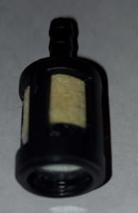 Fuel Filter 1/8" Barb Black Plastic with weight