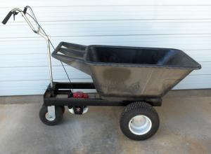7.5 Cubic Foot Motorized Wheelbarrow SOLO Typ: 154 54.2cc 3.0 hp 2-Stroke 2-Cycle engine with Differential