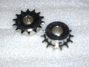 410 B 14 Tooth Sprocket 3/4" ID, 3/16" keyway & zinc plated