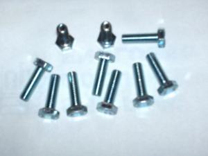 6mm x 1.0 x 25mm Hex Head Zinc Plated Tap Bolt