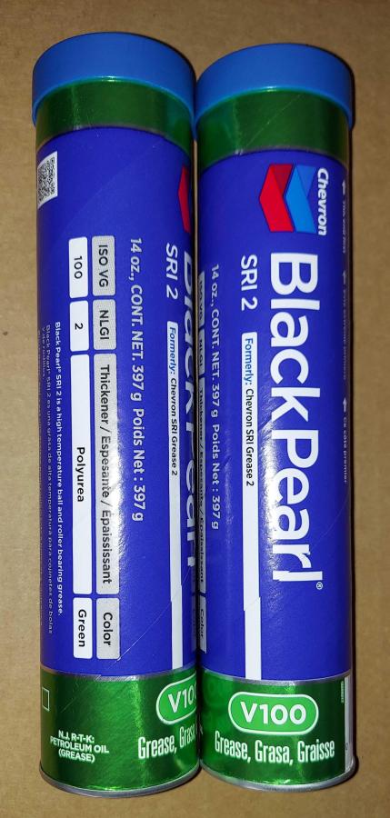 CHEVRON BLACK PEARL SRI 2 14 oz tube  # 254521643 Electric Motor Bearing Grease