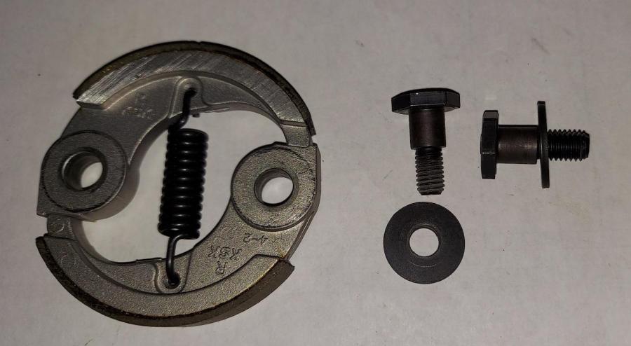 Solo 76mm Clutch Rotor for 154, 142 two cycle engines & TWO Bolt & TWO washer set