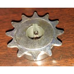 #43 or 410 B 12 Tooth Sprocket 5/8" ID, 3/16" keyway, two set screws, Black Oxide