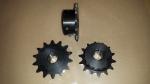#43 or 410  B 14 Tooth Sprocket 5/8" ID, 3/16" keyway, two set screws, Black Oxide