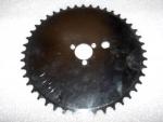 Z72 A 44 tooth Iron Cross Sprocket Three Holes 1.2" apart, BCD: 1.4"