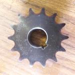 41 B 14 Tooth Sprocket 20MM ID, 6mm Keyway and two set screws