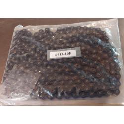 Roller Chain # 410 1/2" x 1/8" Black, master link 10 feet long or 240 links