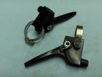 Small Black Plastic Throttle Lever with # 16 mini hose clamp