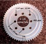 # 35 A 72 Tooth Sprocket  48-049 Oregon or 260-059 Stens