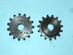 Sprocket 35 B 15 Tooth 1/2" ID with a 1/8" keyway & two set screws