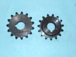 Sprocket 35 B 15 Tooth 5/8" ID 3/16" Keyway with two set screws