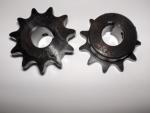 Sprocket # 40 B 11 Tooth 1/2" ID 1/8" keyway two set screws HT