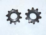 Sprocket 35 B 10 tooth 5/8" ID No keyway with two set screws