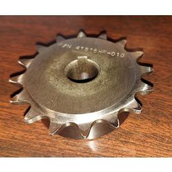 16 Tooth 410 Sprocket 5/8" ID with 3/16" keyway & two set screws