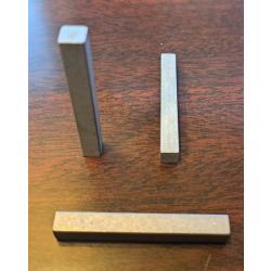 1/4" x 1/4" x 2" Long Sq. Key, Steel