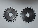 Sprocket 35 B 18 Tooth 5/8" ID with a 3/16" keyway two set screws