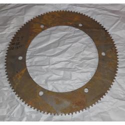 35 A 112 T approximate 13.57" OD x 8-3/4" ID with a 6 hole bolt pattern of 10" COH