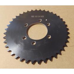 41 A 40 Tooth 6 HOLE (DIMPLE drill mark*) Sprocket for the Differentials with Black Oxide shafts with 1-14 threaded ends